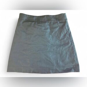 J. Crew Faux Leather black mini Skirt size 6